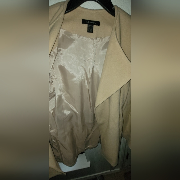 L o u b e n, Jacket Wrap Pho cashmere, beautifully lined Light Tam - Picture 3 of 5
